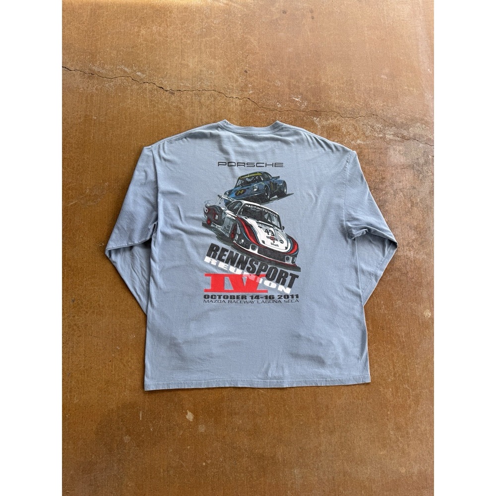 Porsche Rennsport Reunion Racing Cars Formula 1 NASCAR Long Sleeve T-Shirt (XXL)
